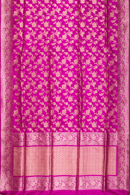 Banarasi Silk Kadwa Jaal Purple Saree