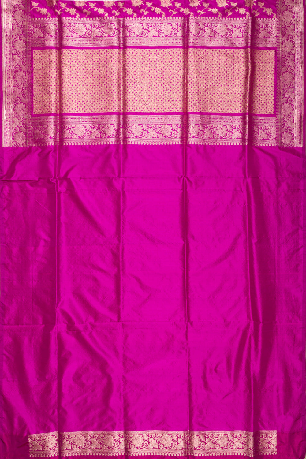 Banarasi Silk Kadwa Jaal Purple Saree