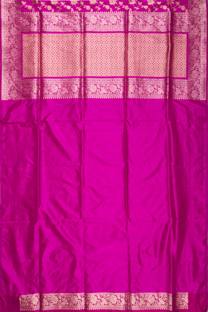 Banarasi Silk Kadwa Jaal Purple Saree