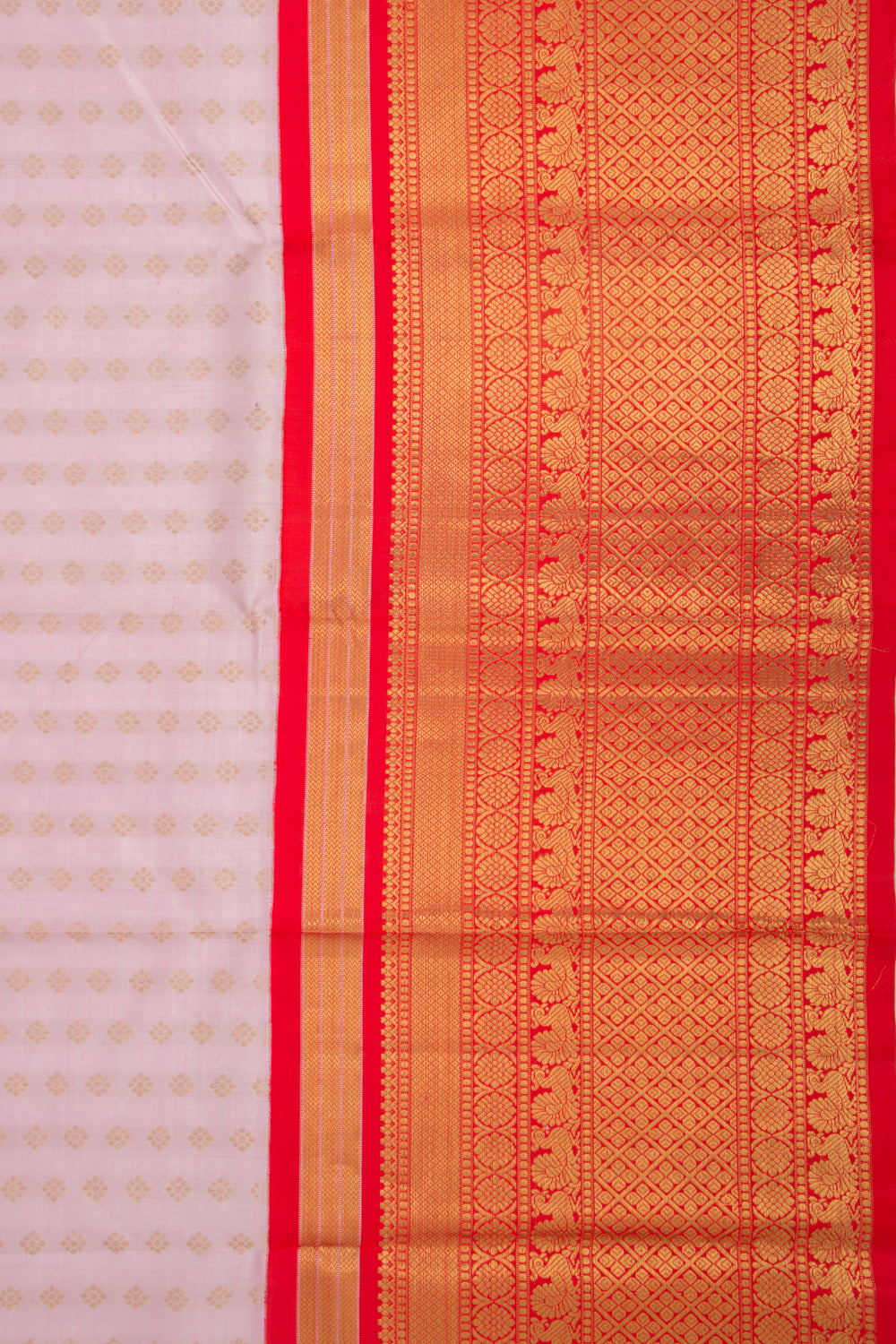 Kanchipuram Silk Butta Baby Pink Saree