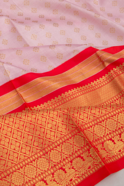 Kanchipuram Silk Butta Baby Pink Saree