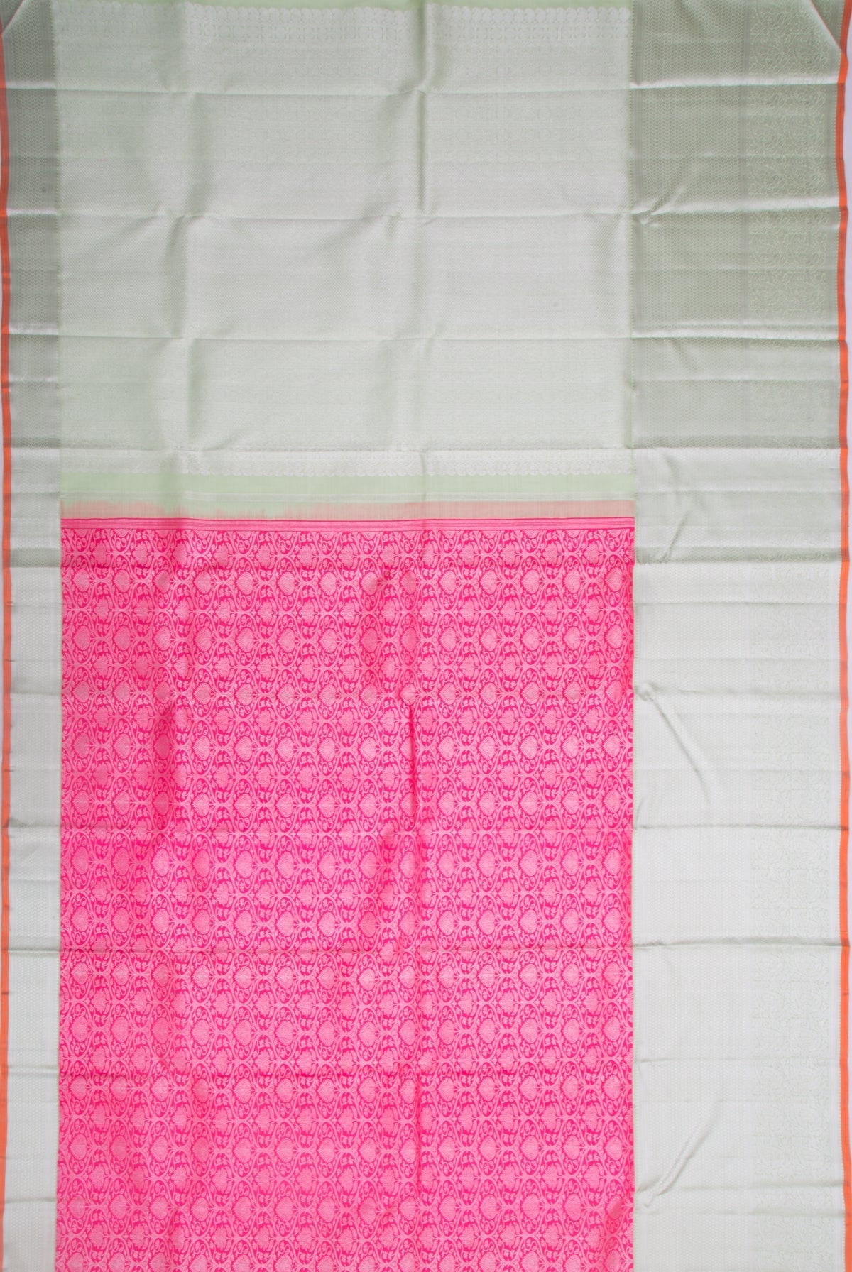 Kanchipuram Silk Jaal Pink Saree