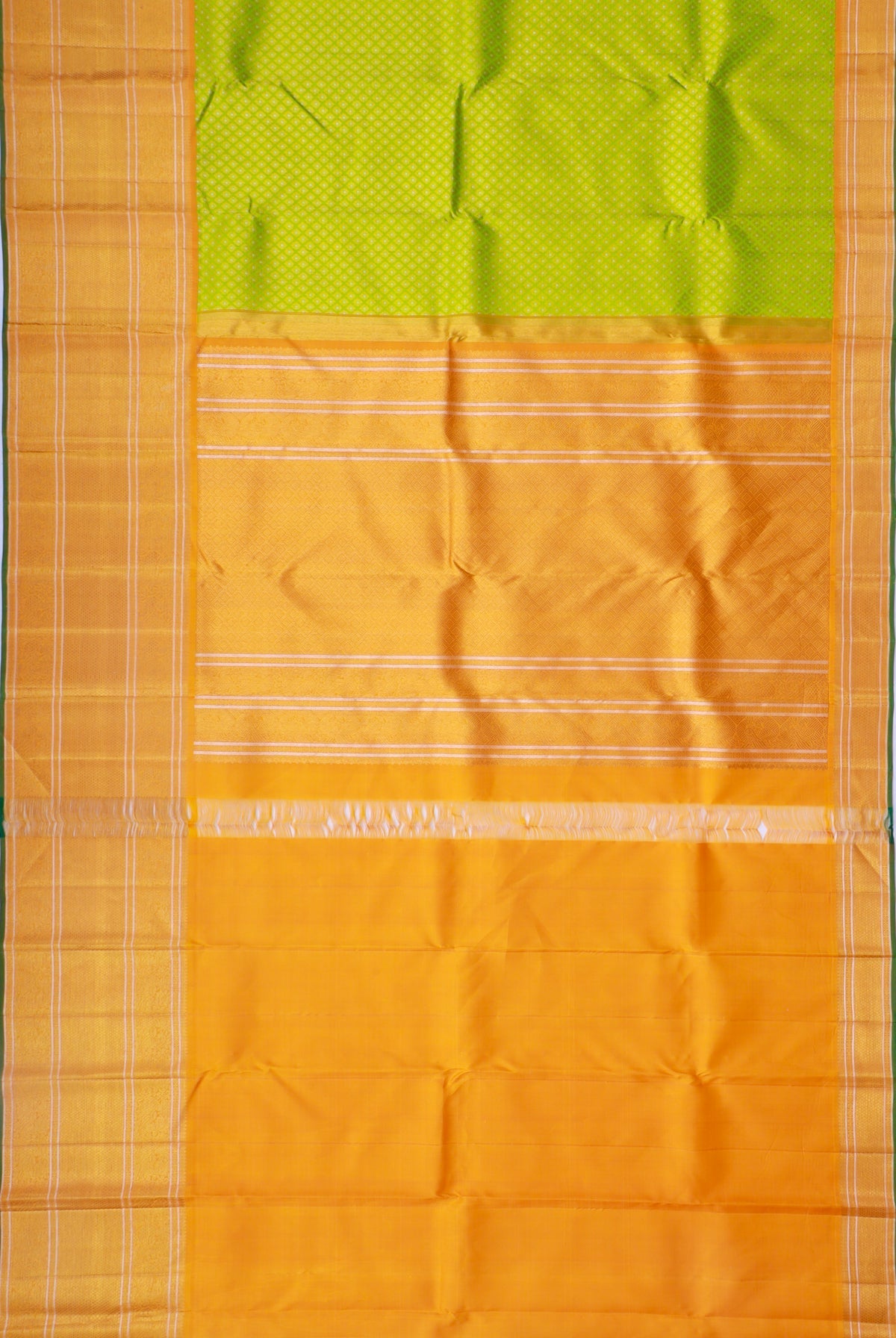 Kanchipuram Silk Brocade Green Saree