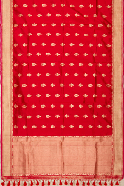 Banarasi Silk Butta Red Dupatta