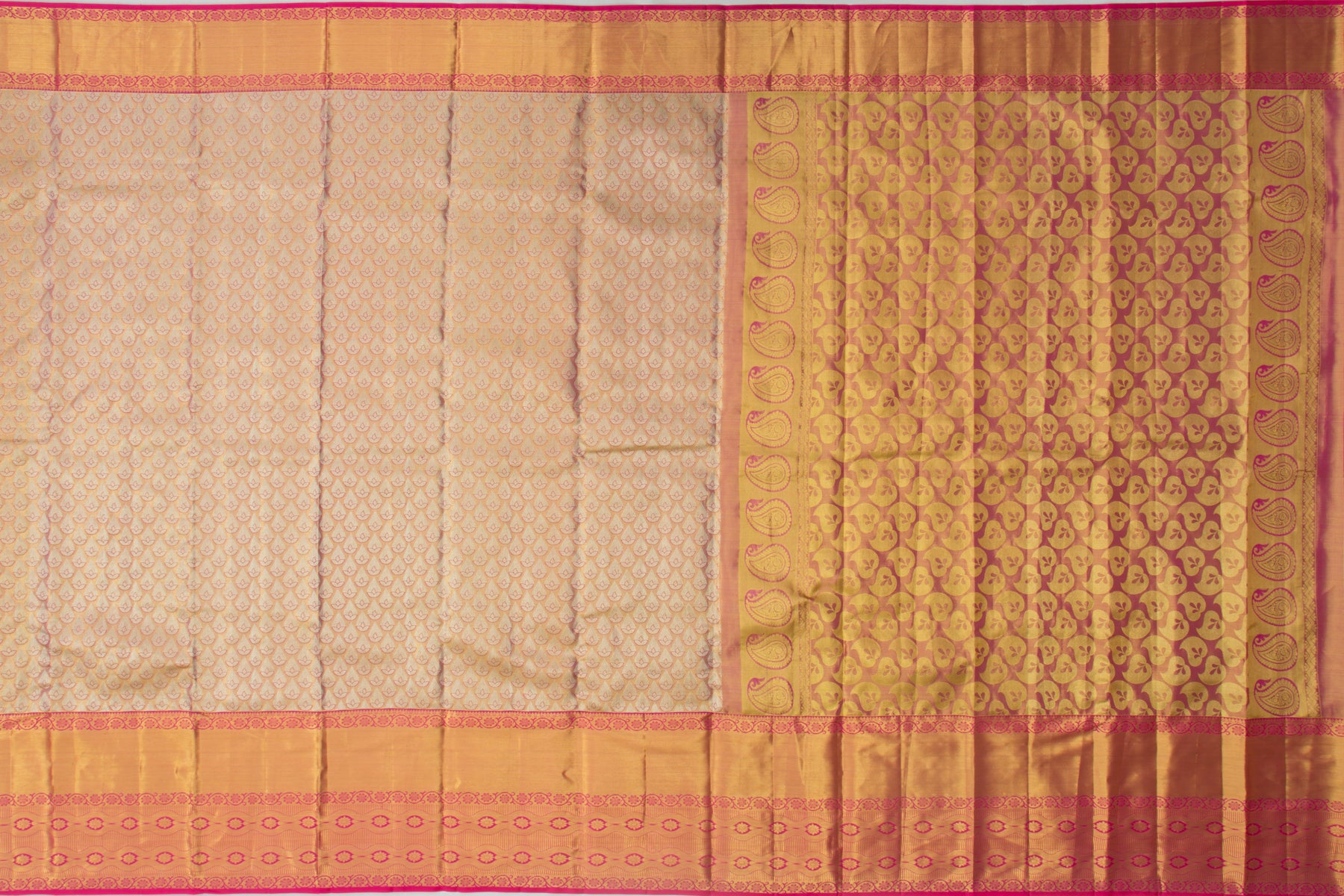 Soft Silk Tissue Brocade Pink Saree