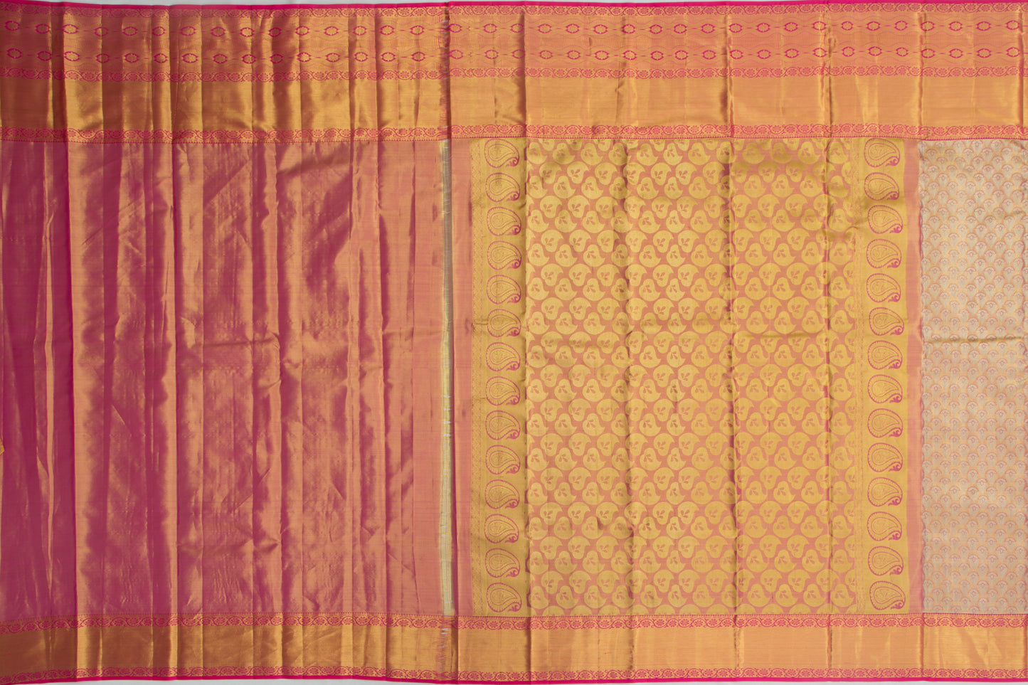 Soft Silk Tissue Brocade Pink Saree