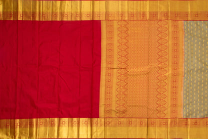 Kanchipuram Silk Butta Grey Sarere