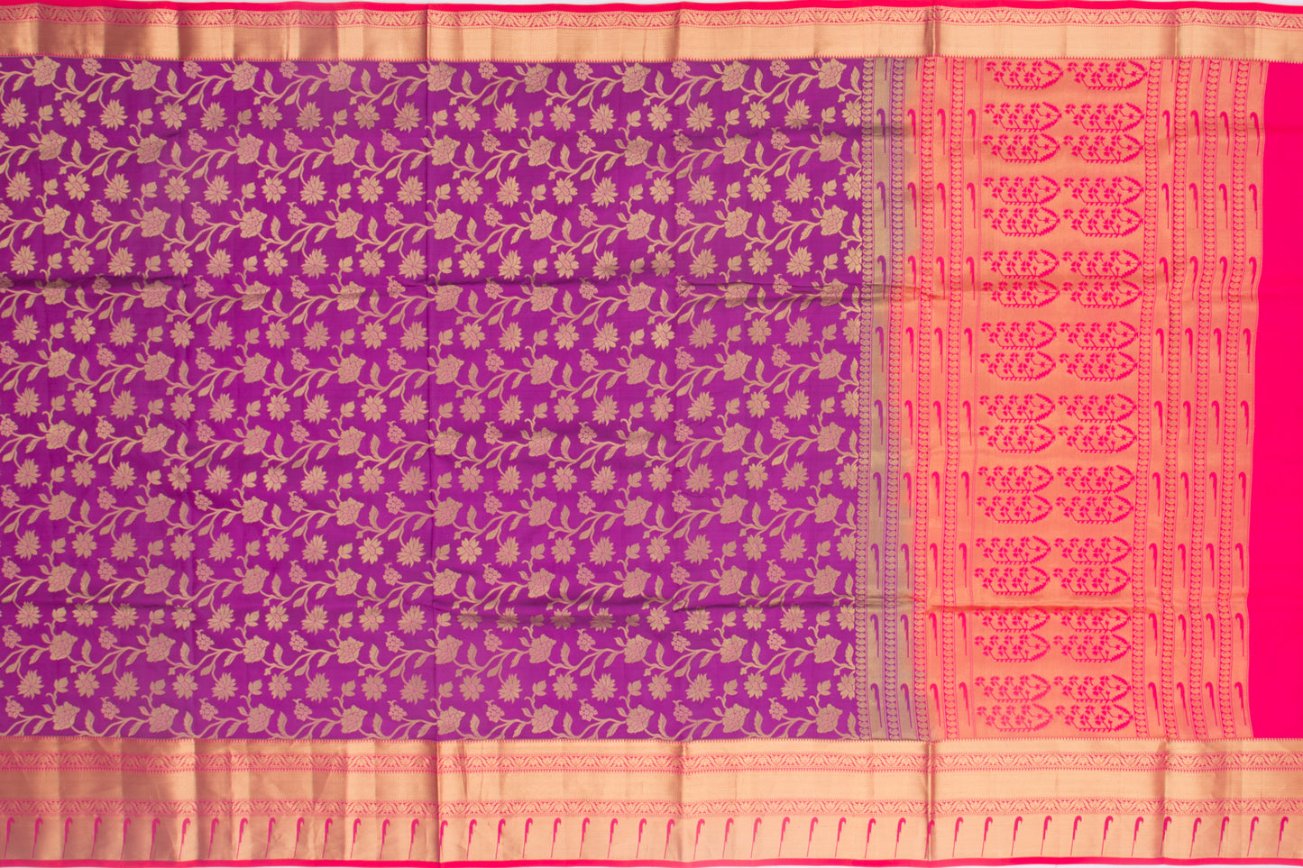 Coimbatore Soft Silk Jaal Purple Saree