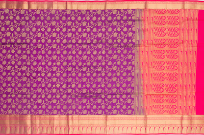 Coimbatore Soft Silk Jaal Purple Saree