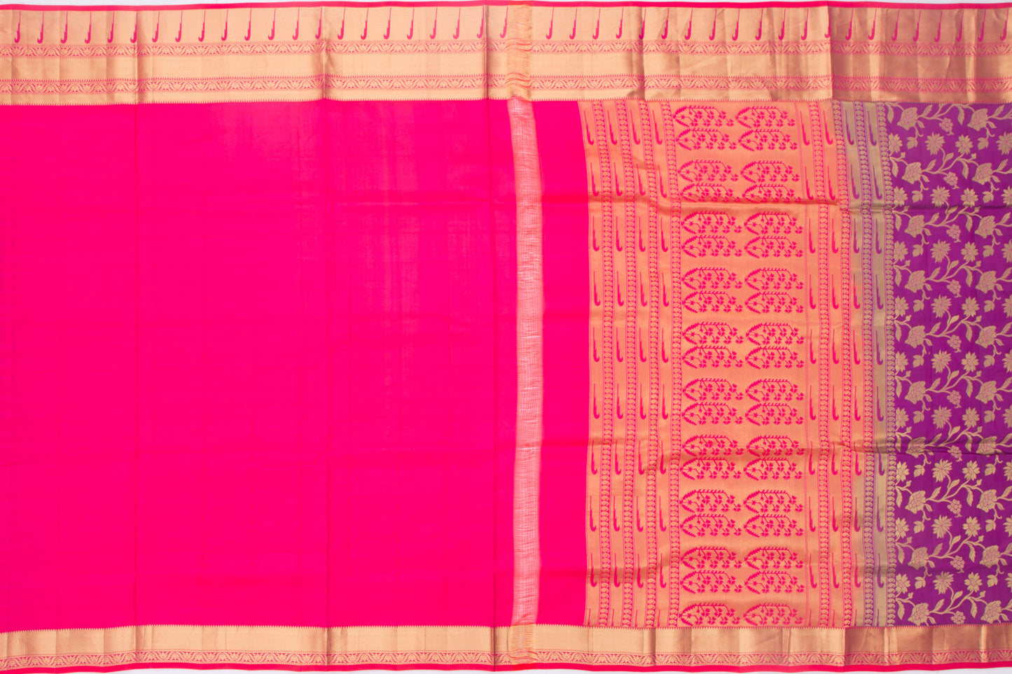 Coimbatore Soft Silk Jaal Purple Saree