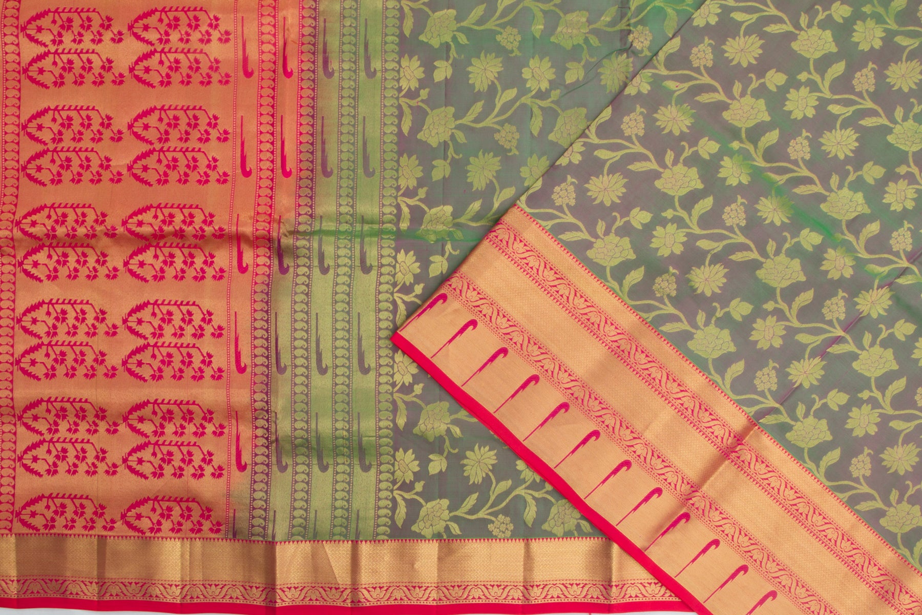 Coimbatore Soft Silk Jaal Dual Tone Purple And Green Saree/5075129_2.jpg