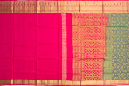 Coimbatore Soft Silk Jaal Dual Tone Purple And Green Saree