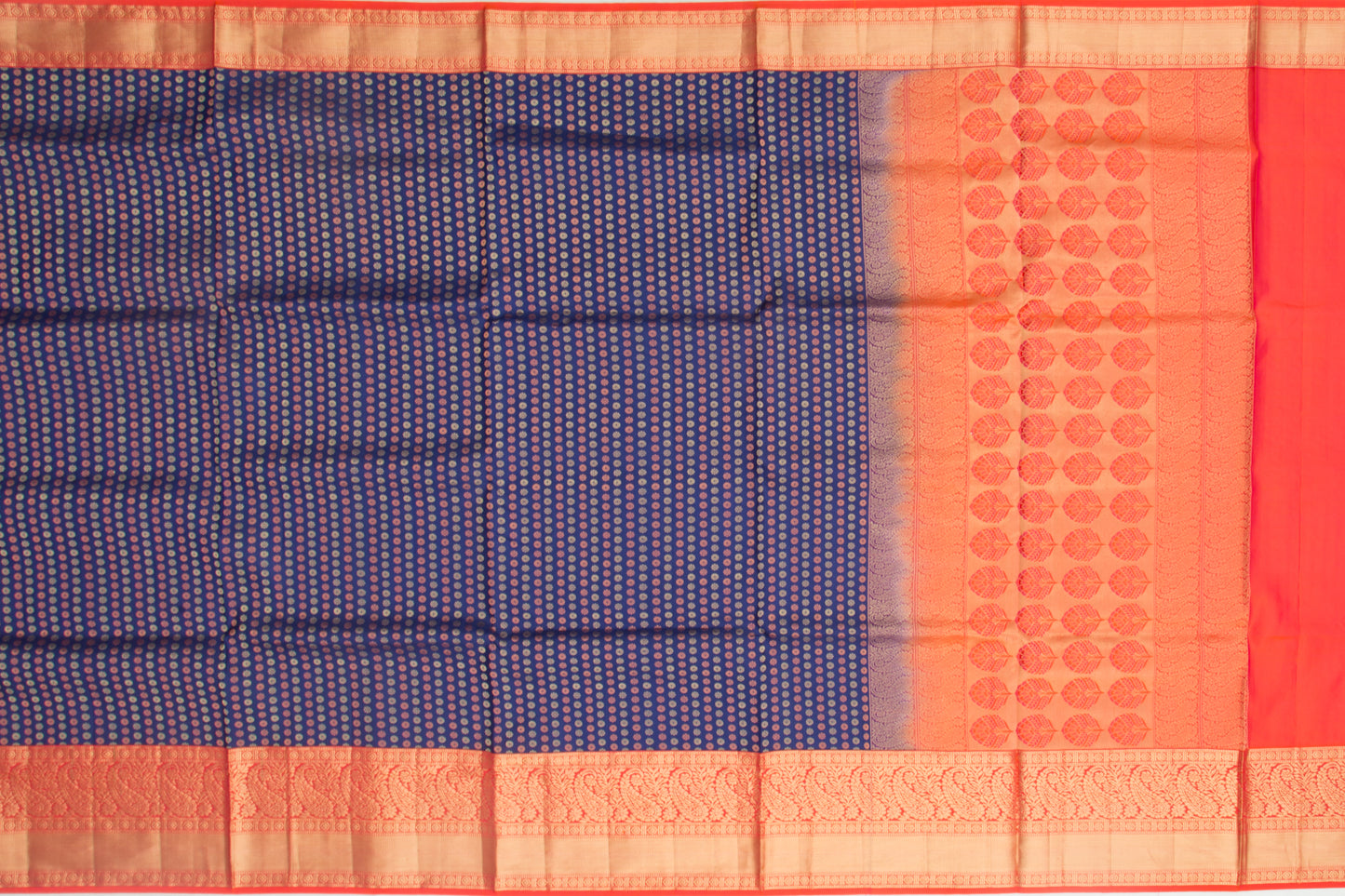 Coimbatore Soft Silk Butta Dark Blue Saree