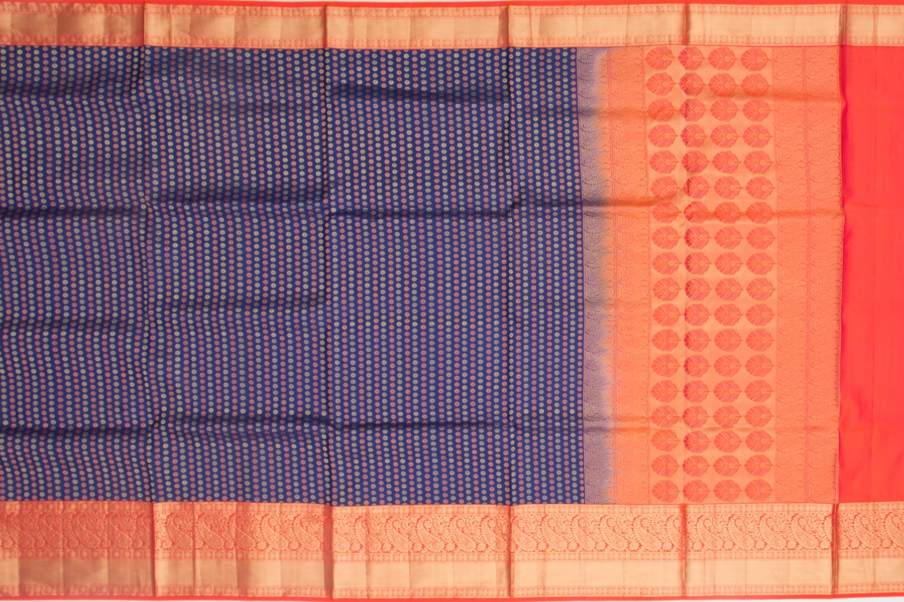 Coimbatore Soft Silk Butta Dark Blue Saree