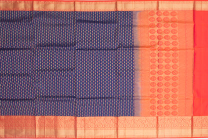 Coimbatore Soft Silk Butta Dark Blue Saree