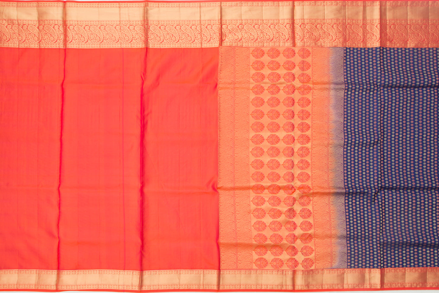 Coimbatore Soft Silk Butta Dark Blue Saree