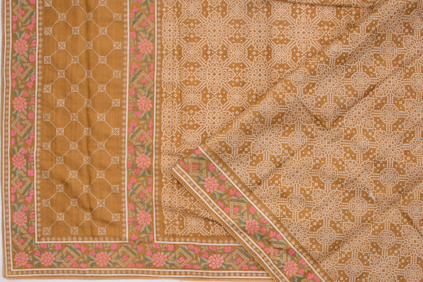 Tussar Printed Pastel Brown Saree/5075874_2.jpg