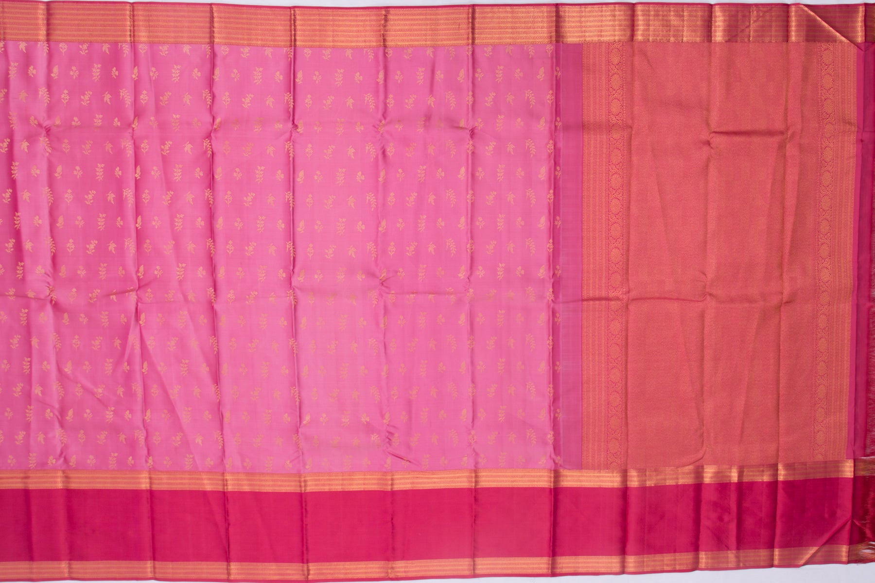 Kanchipuram Silk Butta Pastel Pink Saree