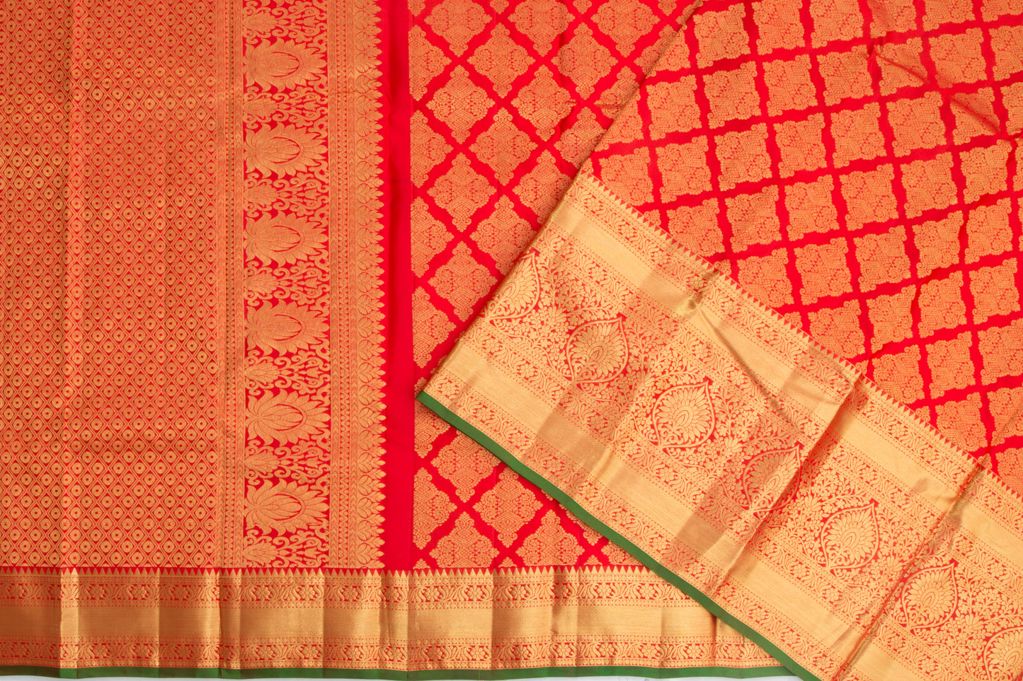 Kanchipuram Silk Brocade Red Saree/5077089_2.jpg