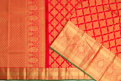 Kanchipuram Silk Brocade Red Saree/5077089_2.jpg