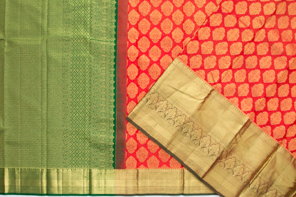 Kanchipuram Silk Brocade Red Saree/5077106_2.jpg