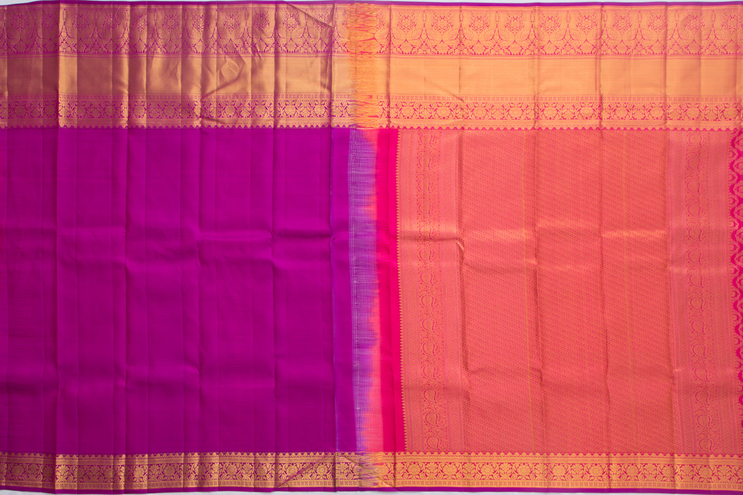 Taranga Kanchi Silk Brocade Pink Saree