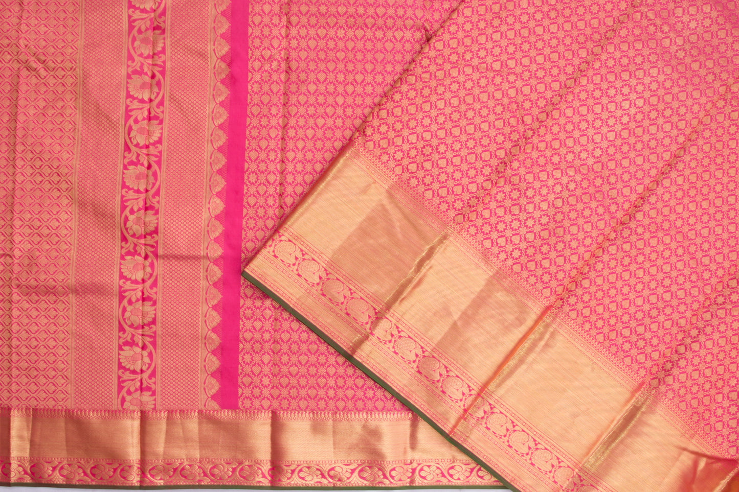 Kanchipuram Silk Brocade Pink Saree/5077559_2.jpg