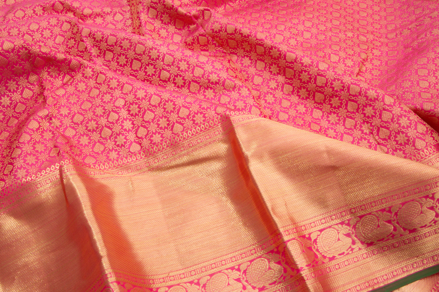 Taranga Kanchi Silk Brocade Pink Saree