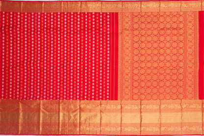 Kanchipuram Silk Butta Red Saree