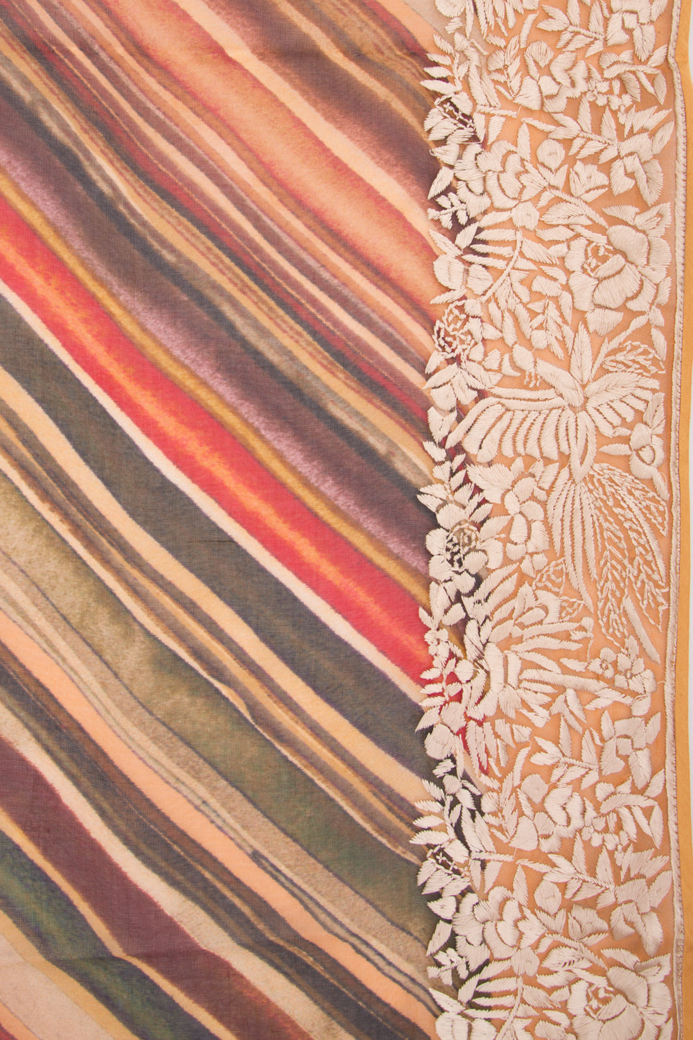 Organza Printed Multicolor Saree