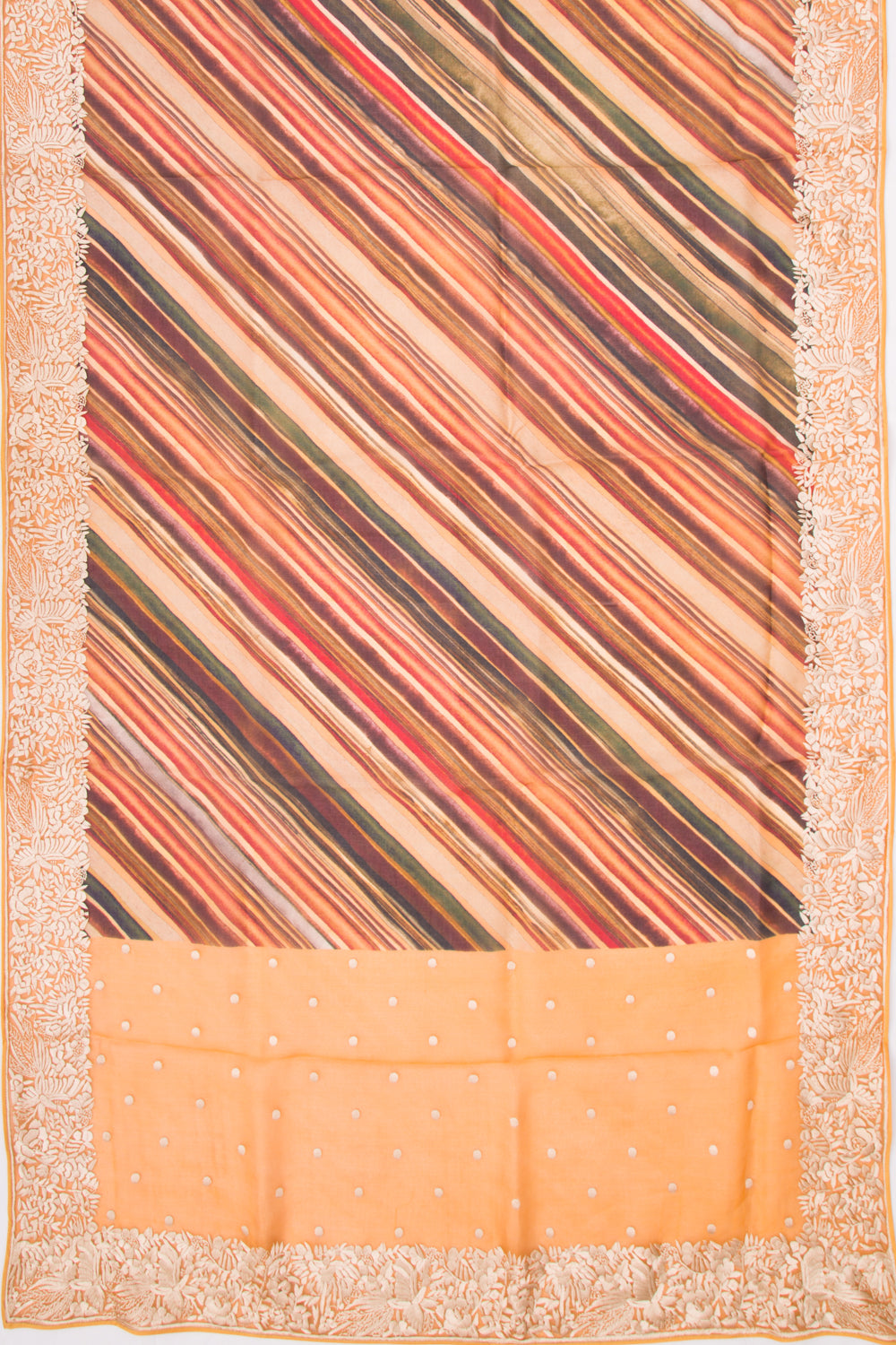 Organza Printed Multicolor Saree