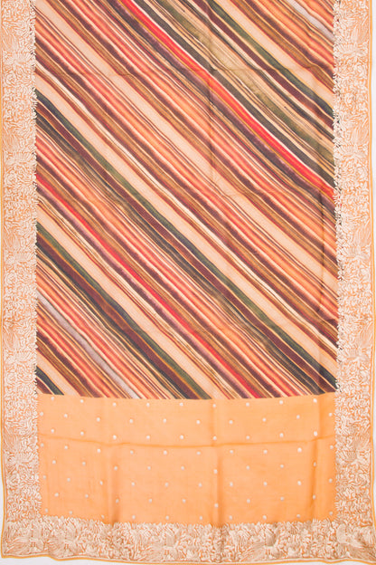 Organza Printed Multicolor Saree