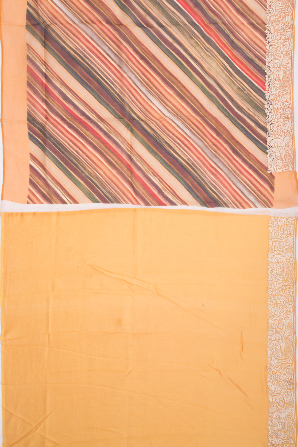 Organza Printed Multicolor Saree