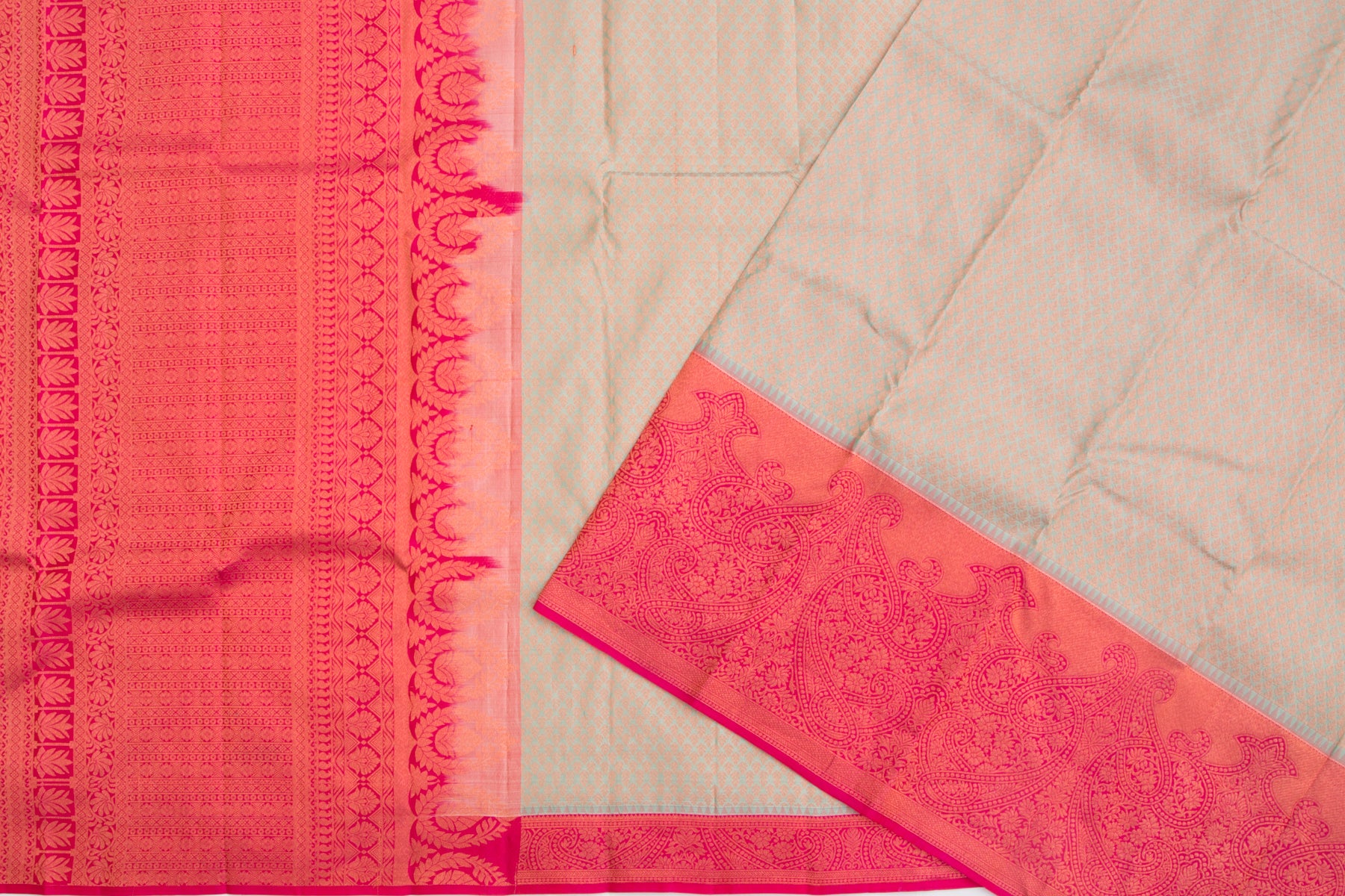 Taranga Kanchi Silk Brocade Blue Saree