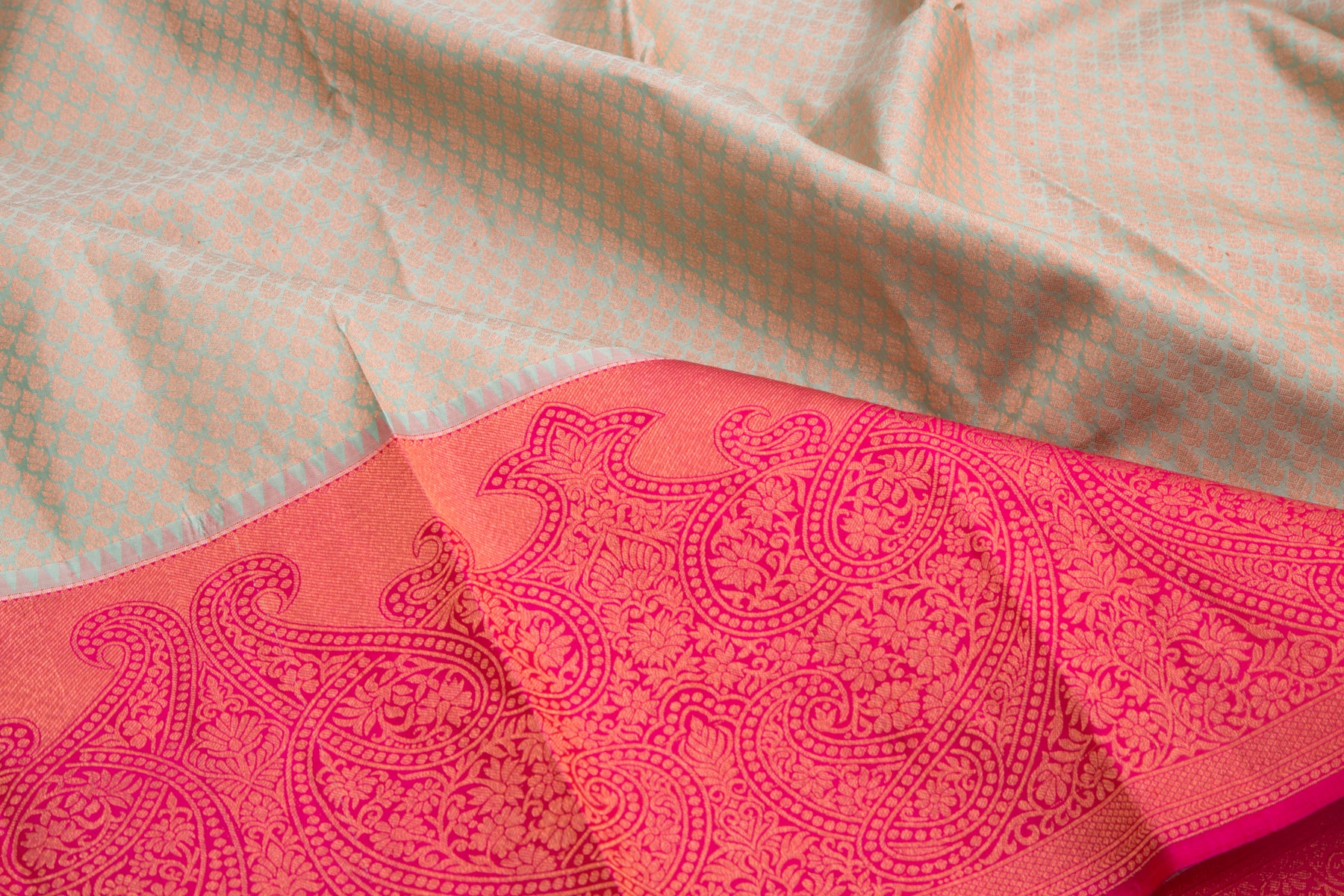 Taranga Kanchi Silk Brocade Blue Saree