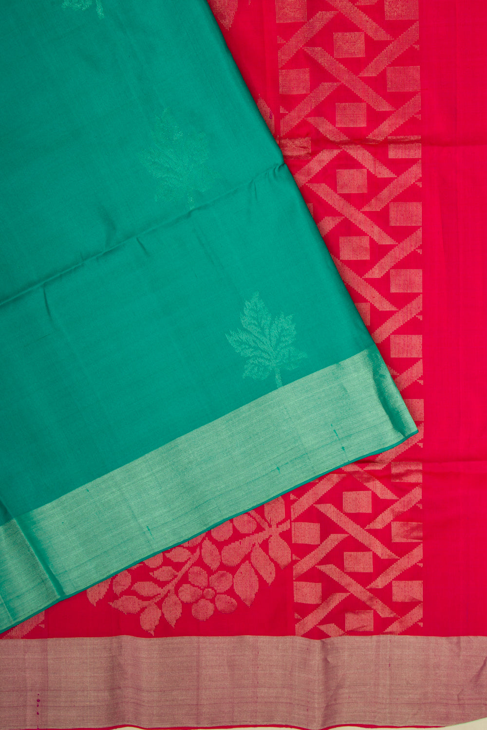 Coimbatore Soft Silk Butta Sea Green Saree