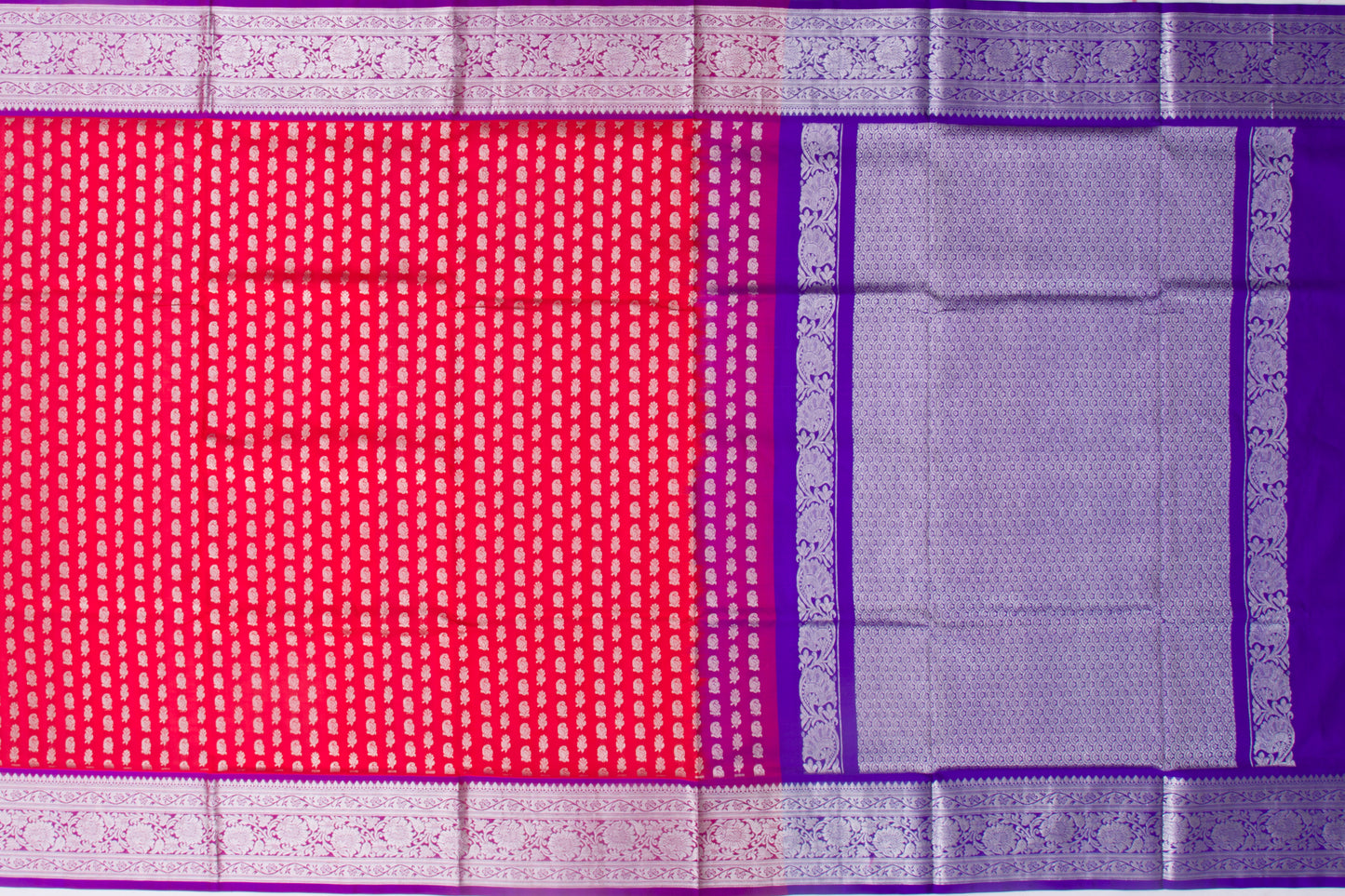 Venkatagiri Silk Brocade Red Saree