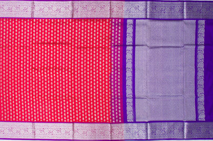 Venkatagiri Silk Brocade Red Saree