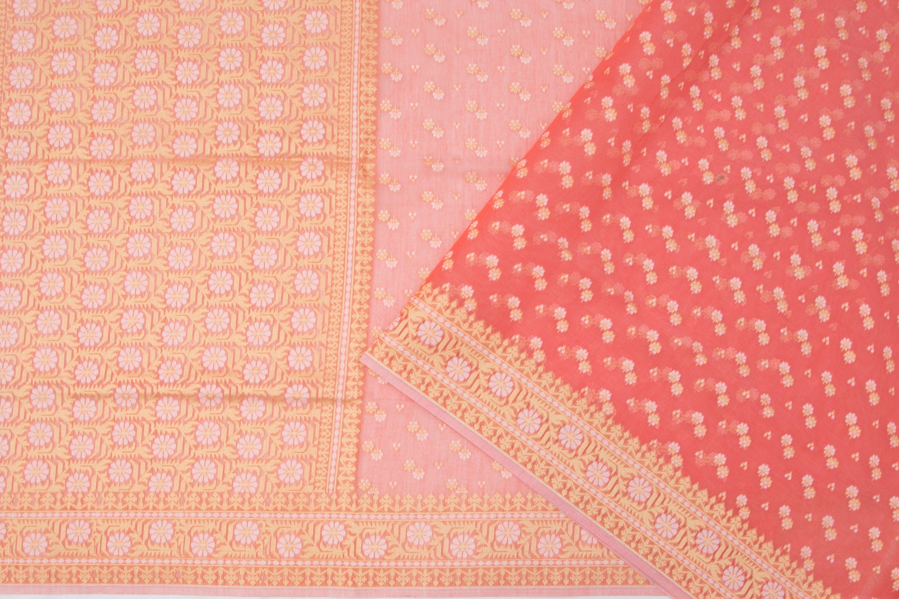 Organza Butta Peach Saree/5094625_2.jpg