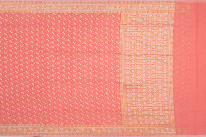 Organza Butta Peach Saree