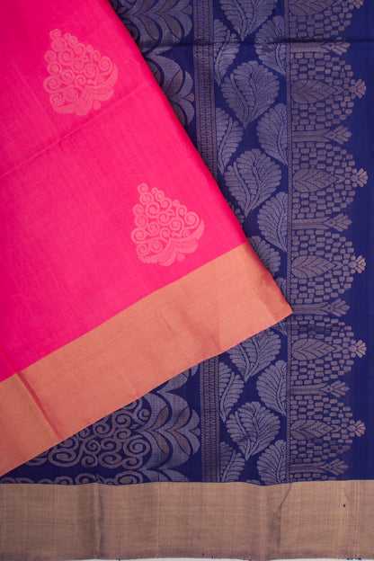 Coimbatore Soft Silk Butta Pink Saree