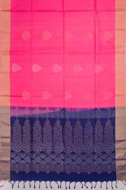 Coimbatore Soft Silk Butta Pink Saree