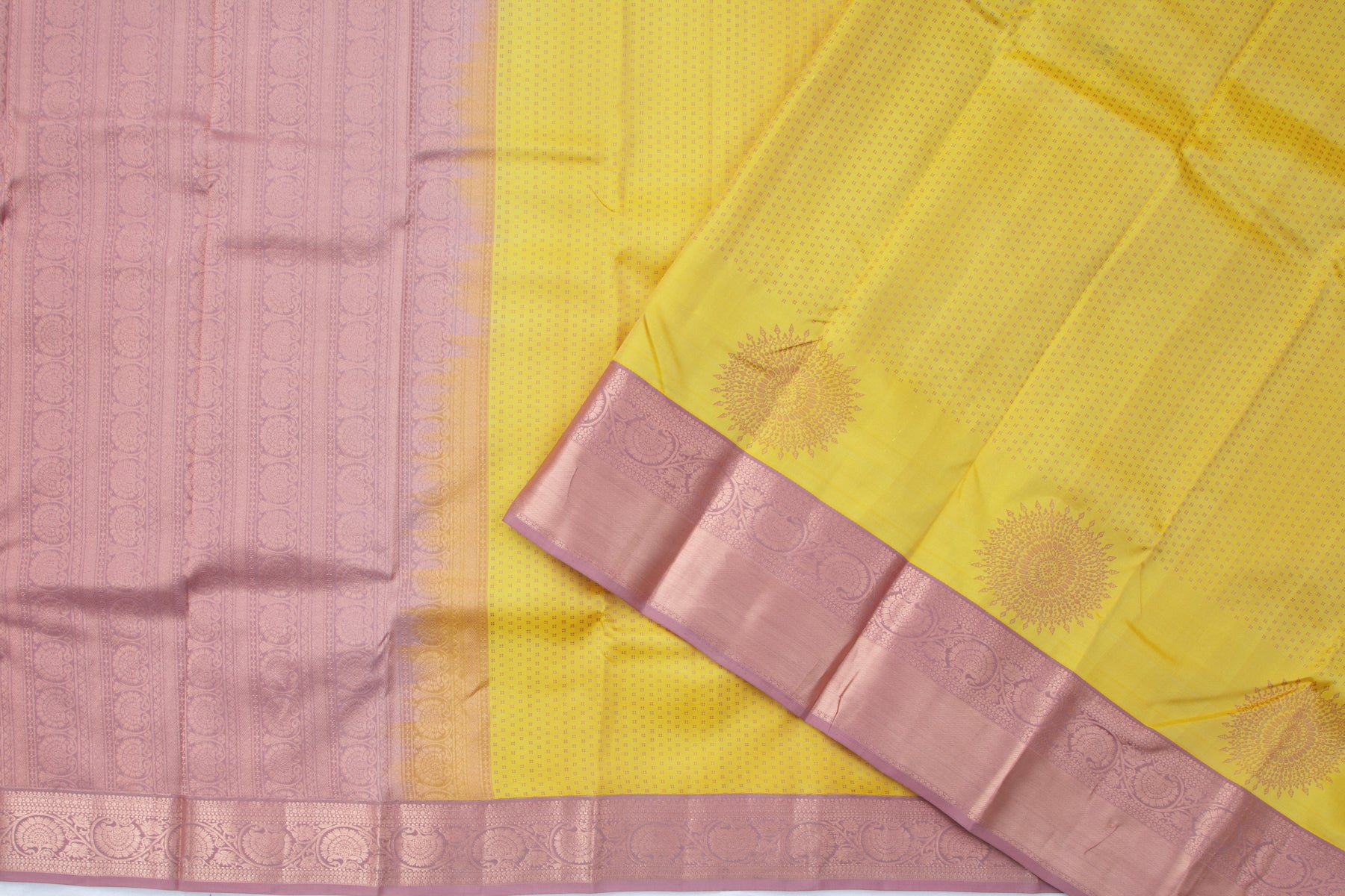 Soft Silk Jacquard Yellow Saree