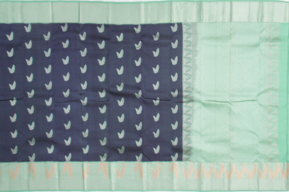 Soft Silk Jacquard And Butta Blue Saree