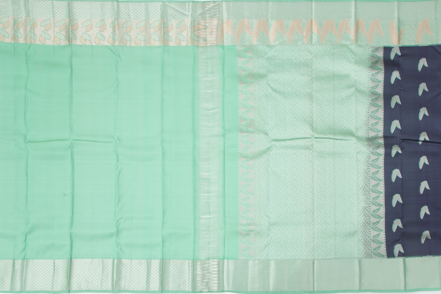 Soft Silk Jacquard And Butta Blue Saree