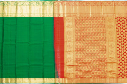 Taranga Kanchi Silk Brocade Red Saree