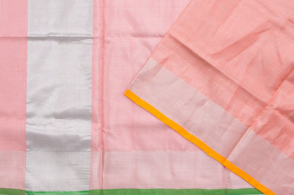Venkatagiri Silk Tissue Plain Peach Saree/5100194_2.jpg