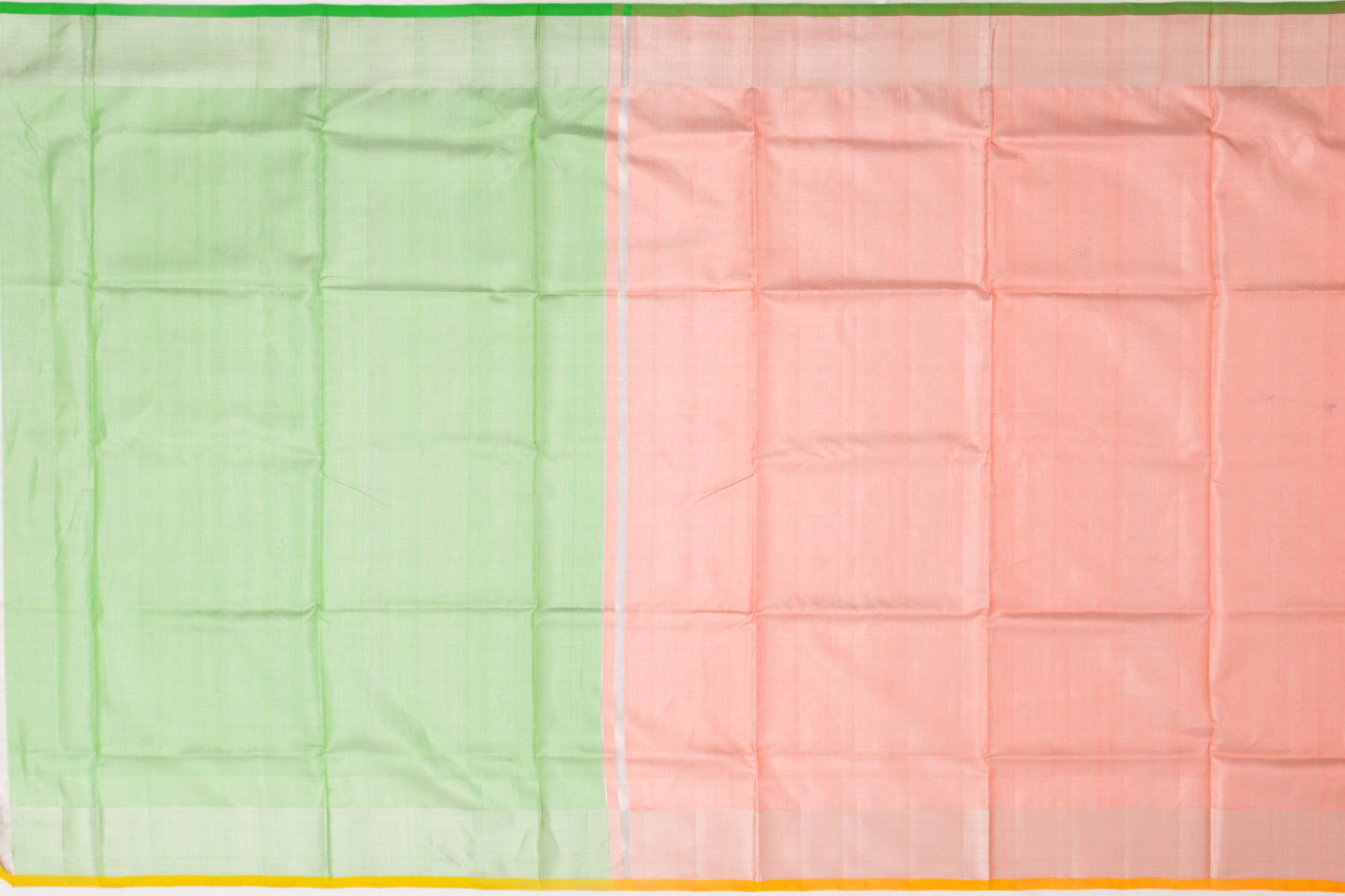 Venkatagiri Silk Tissue Plain Peach Saree