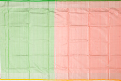 Venkatagiri Silk Tissue Plain Peach Saree