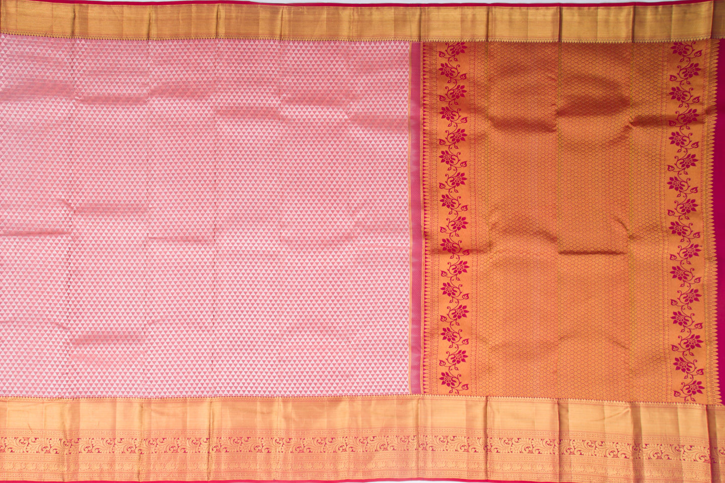 Taranga Kanchi Silk Brocade Pink Saree